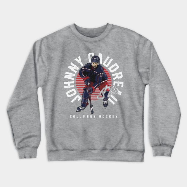 Johnny Gaudreau Columbus Emblem Crewneck Sweatshirt by lavonneroberson